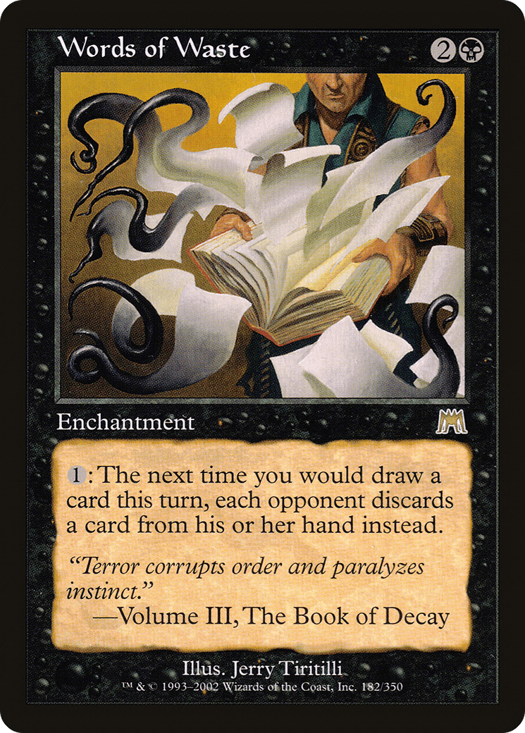 Words of Waste [Onslaught] Foil