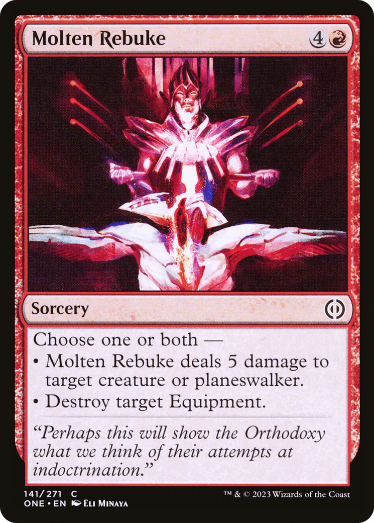 Molten Rebuke [Phyrexia: All Will Be One] Foil