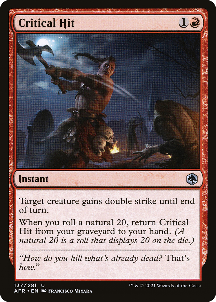 Critical Hit [Dungeons & Dragons: Adventures in the Forgotten Realms] Foil