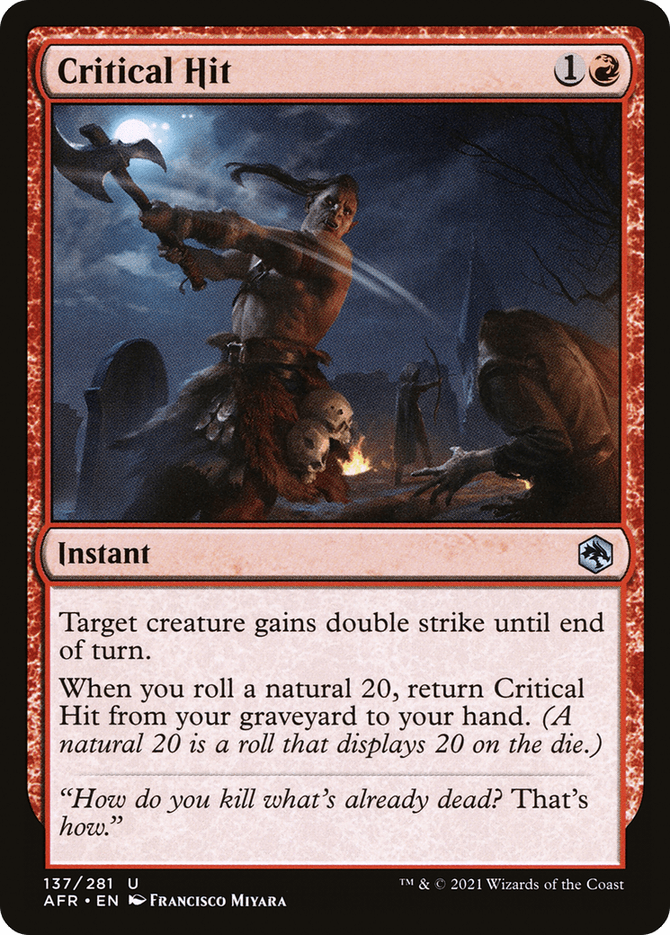 Critical Hit [Dungeons & Dragons: Adventures in the Forgotten Realms] Foil