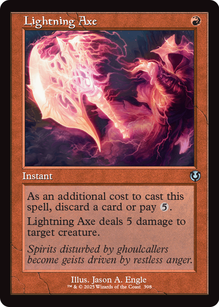 Lightning Axe (398) [Innistrad Remastered]  Foil