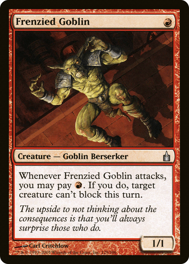 Frenzied Goblin [Ravnica: City of Guilds] Foil
