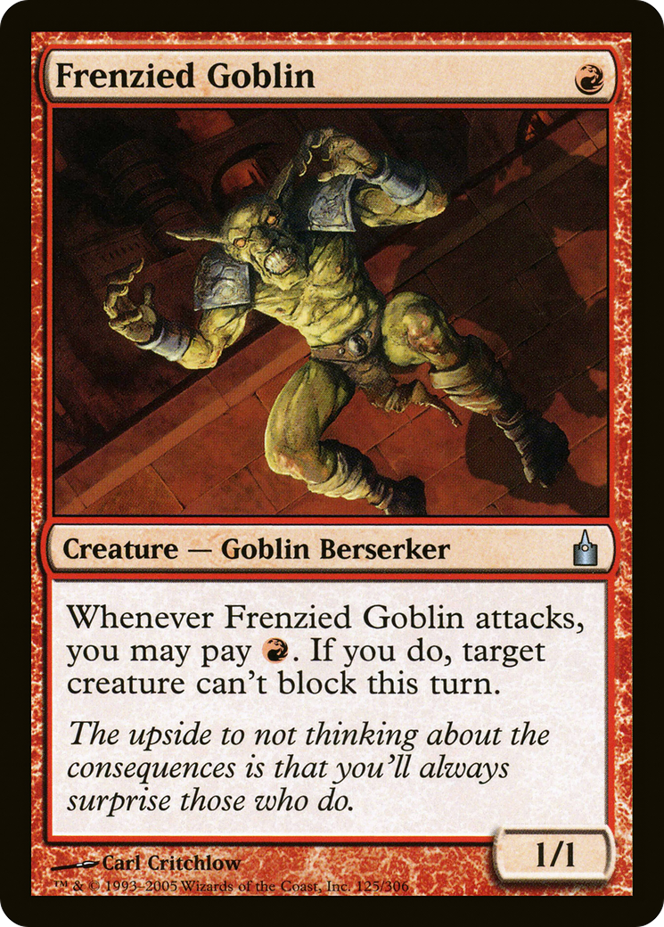Frenzied Goblin [Ravnica: City of Guilds] Foil