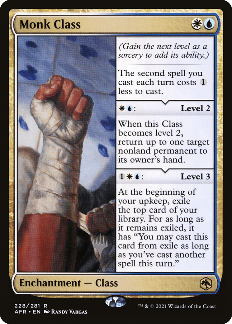 Monk Class (Promo Pack) [Dungeons & Dragons: Adventures in the Forgotten Realms Promos] Foil
