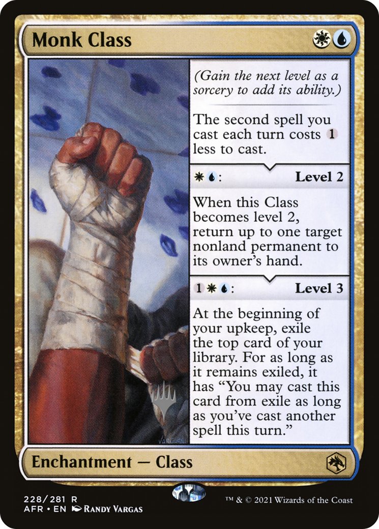 Monk Class (Promo Pack) [Dungeons & Dragons: Adventures in the Forgotten Realms Promos] Foil