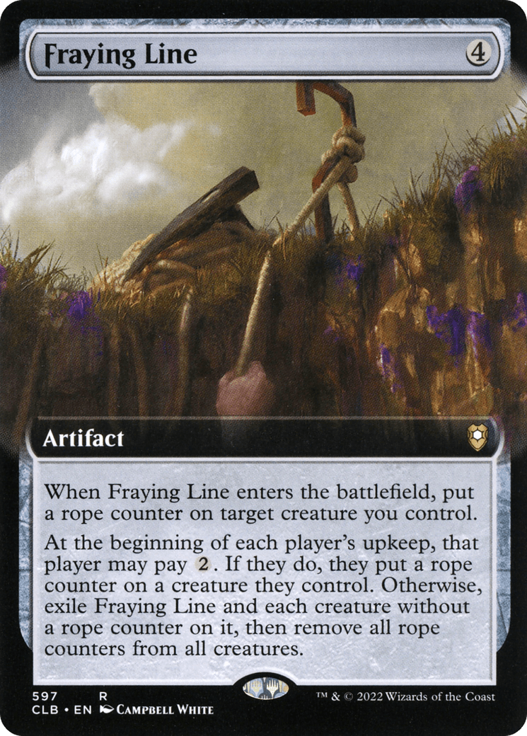 Fraying Line (Extended Art) [Commander Legends: Battle for Baldur's Gate] Foil