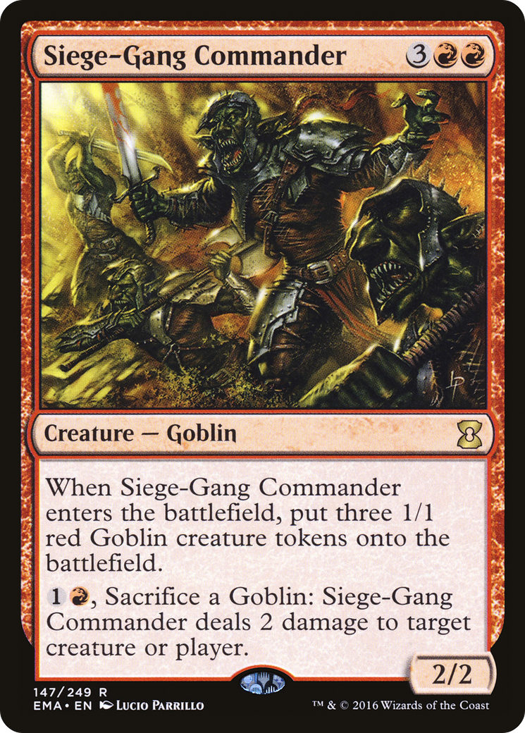 Siege-Gang Commander [Eternal Masters] Foil