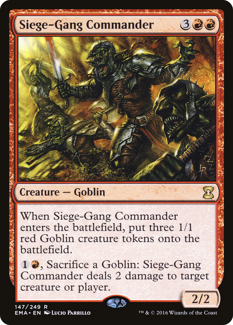 Siege-Gang Commander [Eternal Masters] Foil