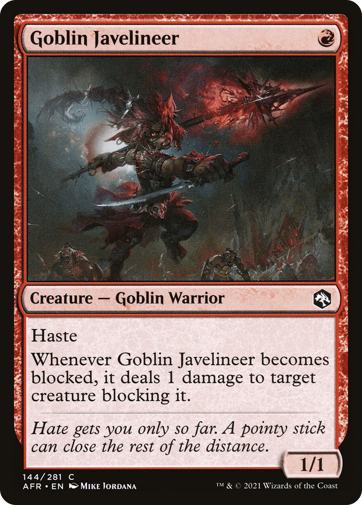 Goblin Javelineer [Dungeons & Dragons: Adventures in the Forgotten Realms] Foil