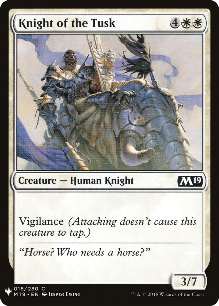 Knight of the Tusk |  (M19-18) [The List]