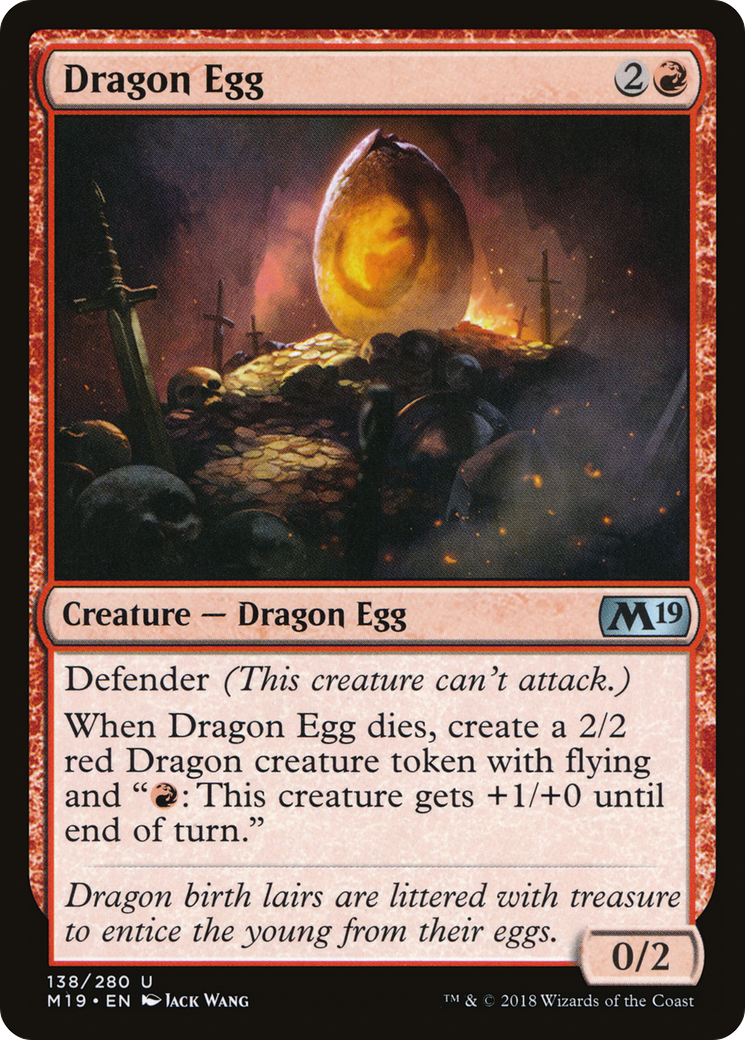 Dragon Egg [Core Set 2019] Foil