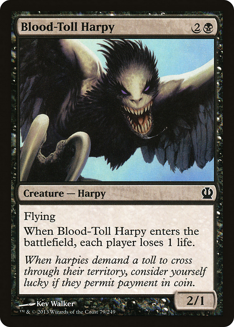 Blood-Toll Harpy [Theros] Foil