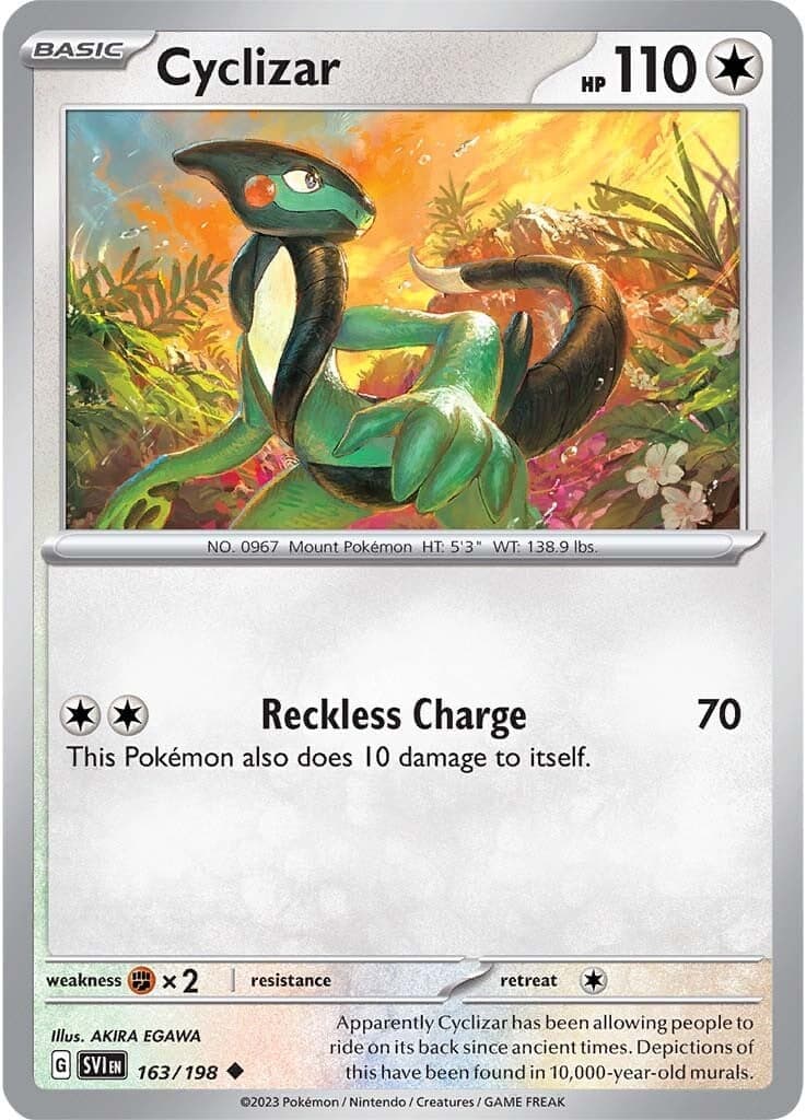 Cyclizar 163/198 - SV01 Scarlet & Violet Base Set Reverse Holofoil