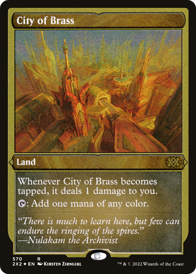 City of Brass (Foil Etched) |  Foil (570) [Double Masters 2022]
