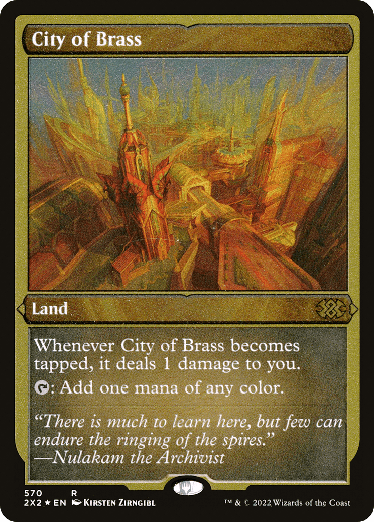 City of Brass (Foil Etched) |  Foil (570) [Double Masters 2022]