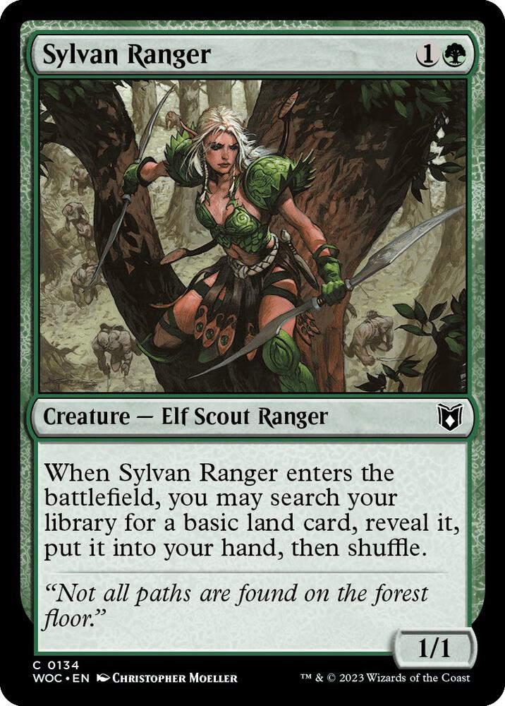 Sylvan Ranger 134/173 (Commander: Wilds of Eldraine) 