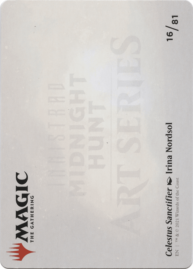 Celestus Sanctifier // Celestus Sanctifier (AMID-016) - Midnight Hunt Art Series (Borderless) Foil