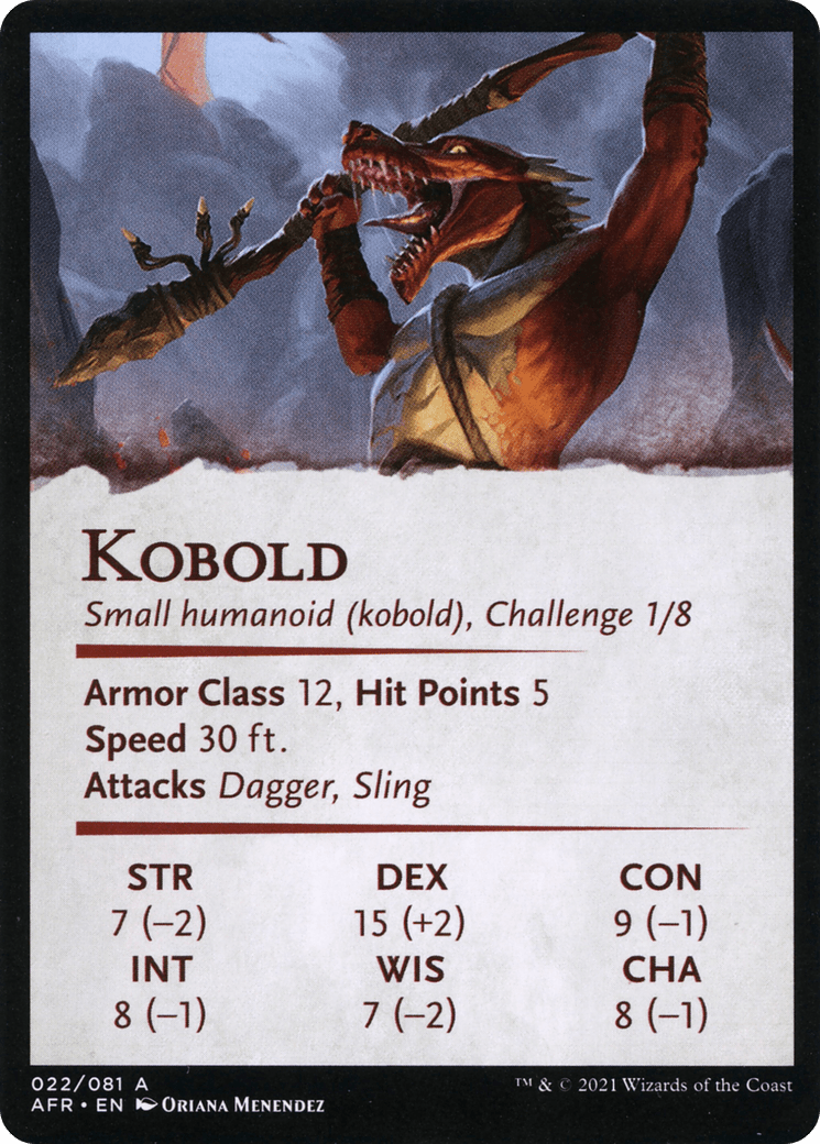 Minion of the Mighty // Kobold (AAFR-022) - Adventures in the Forgotten Realms Art Series (Borderless)