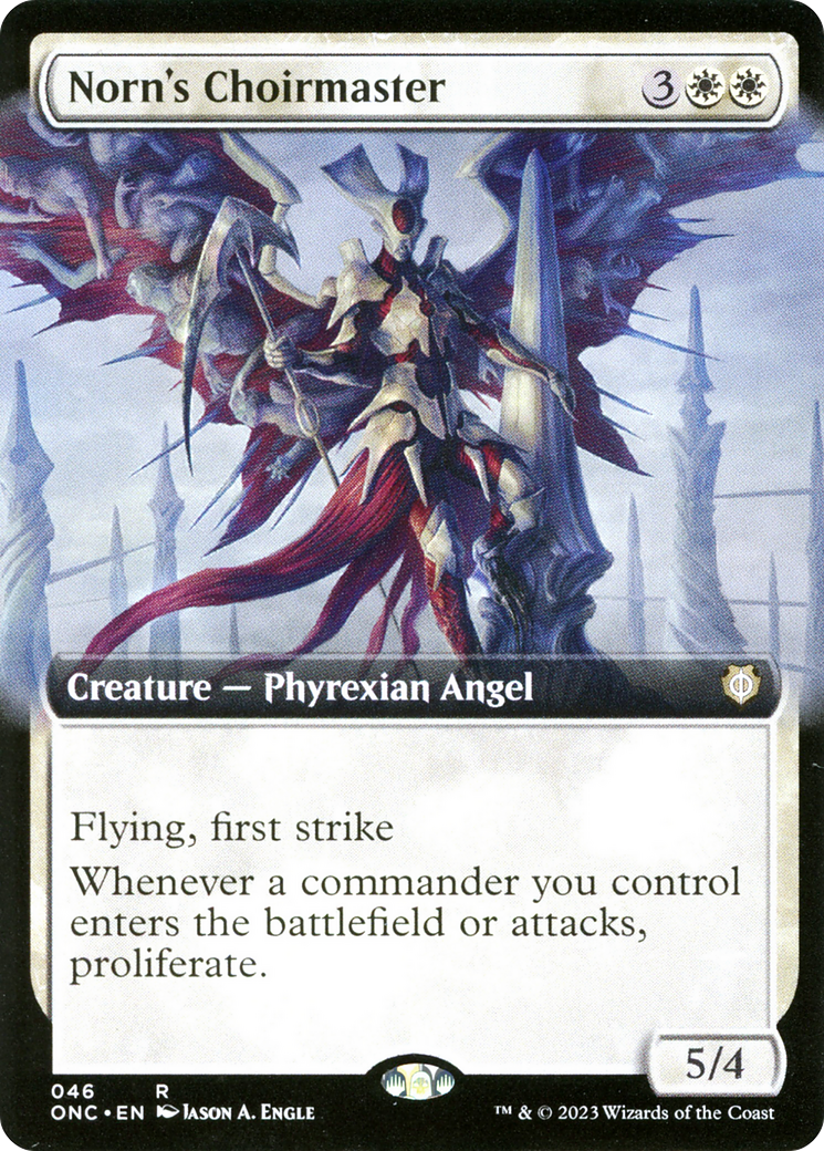 Norn's Choirmaster (Extended Art) [Phyrexia: All Will Be One Commander] Foil