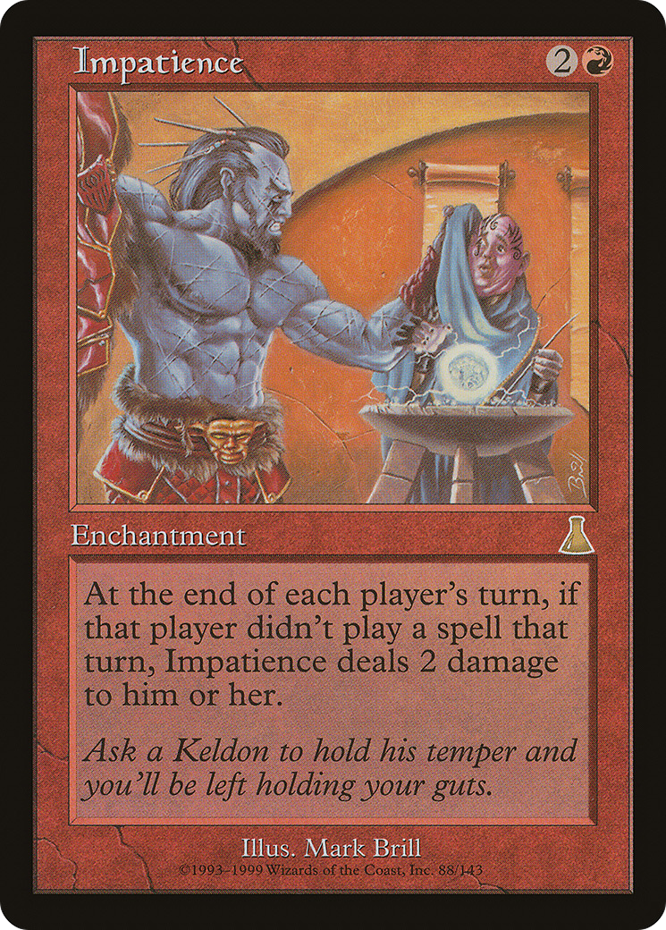 Impatience (UDS-088) - Urza's Destiny Foil