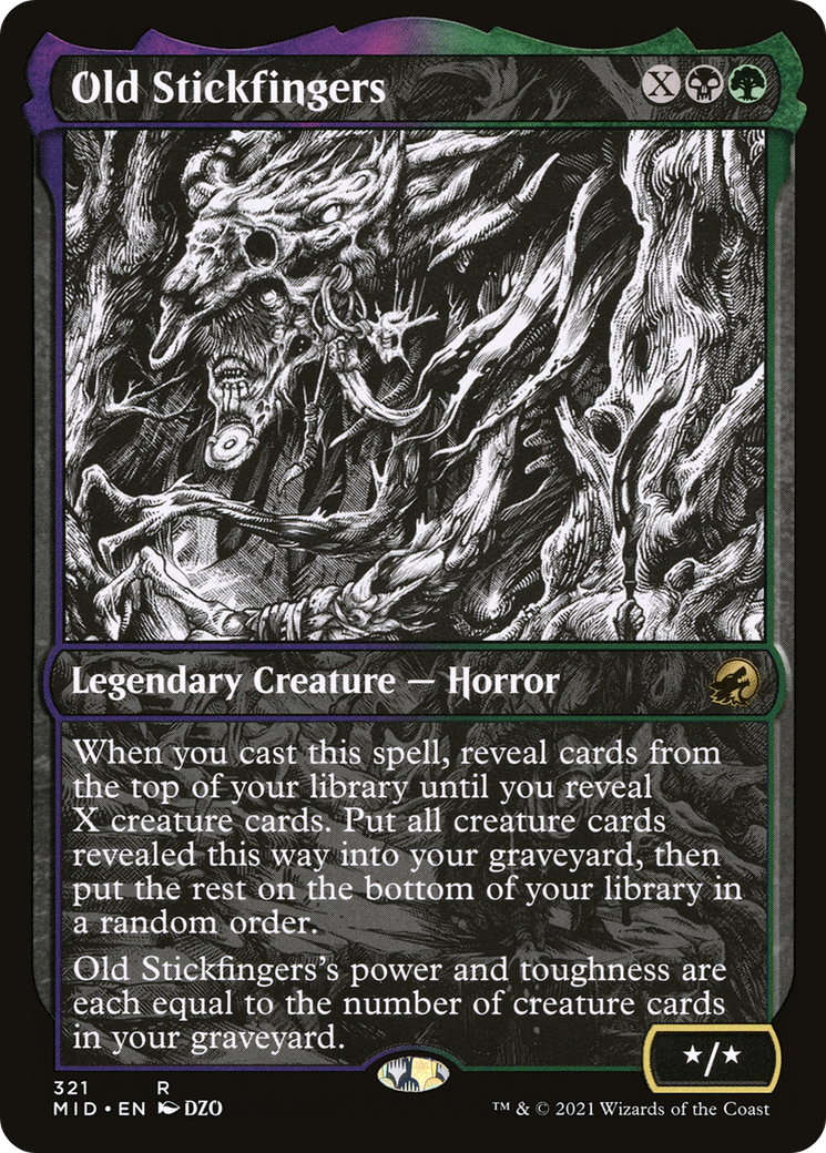Old Stickfingers (Showcase Eternal Night) [Innistrad: Midnight Hunt] Foil