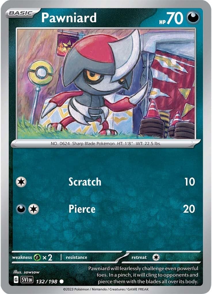 Pawniard 132- SV01 Scarlet & Violet Base Set Reverse Holofoil