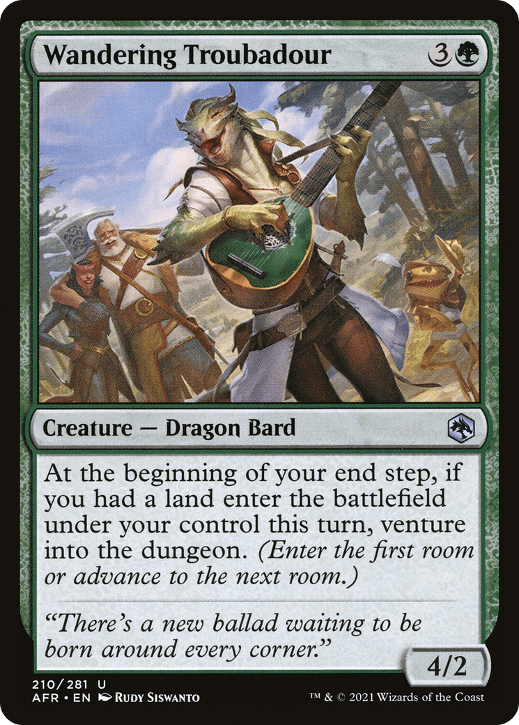 Wandering Troubadour [Dungeons & Dragons: Adventures in the Forgotten Realms] Foil