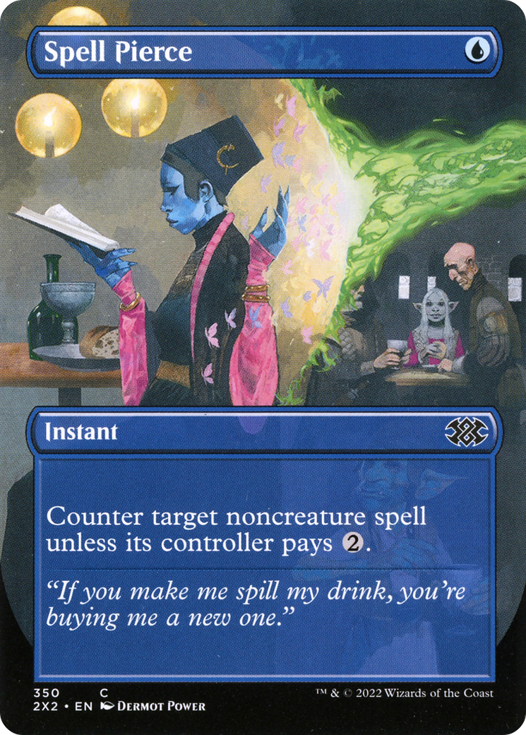 Spell Pierce (Borderless Alternate Art) [Double Masters 2022] Foil