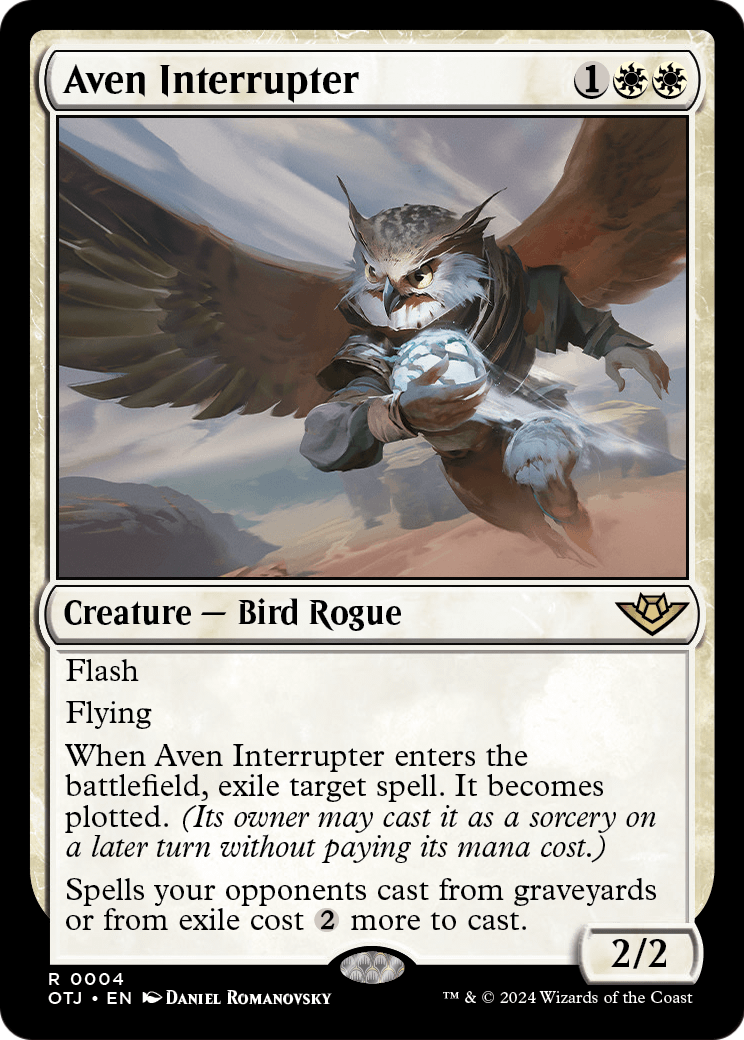Aven Interrupter [Outlaws of Thunder Junction] Foil