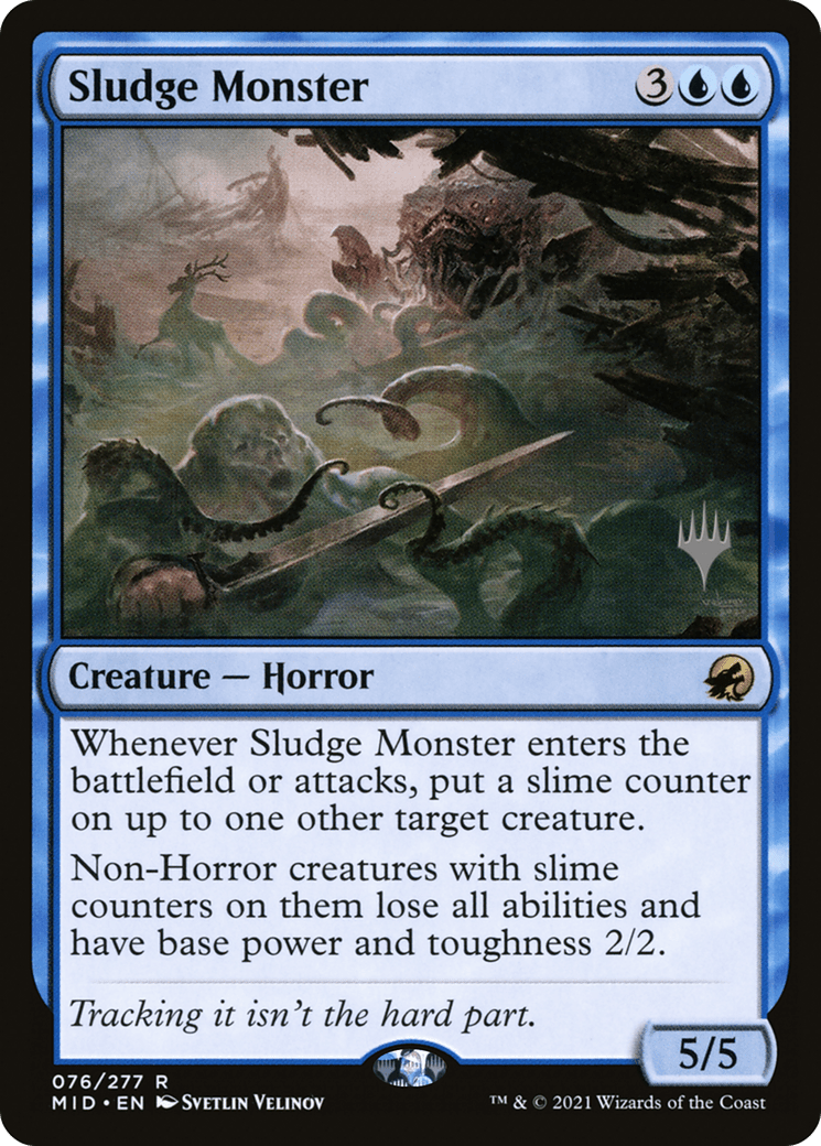 Sludge Monster (Promo Pack) [Innistrad: Midnight Hunt Promos] Foil
