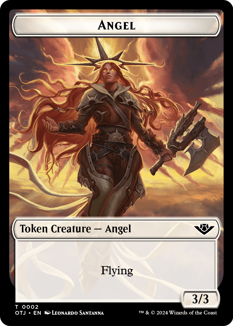 Angel (TOTJ-002) - Outlaws of Thunder Junction Tokens
