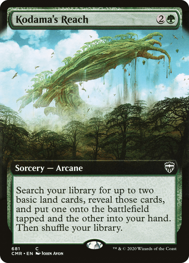 Kodama's Reach (Extended Art) [Commander Legends] Foil