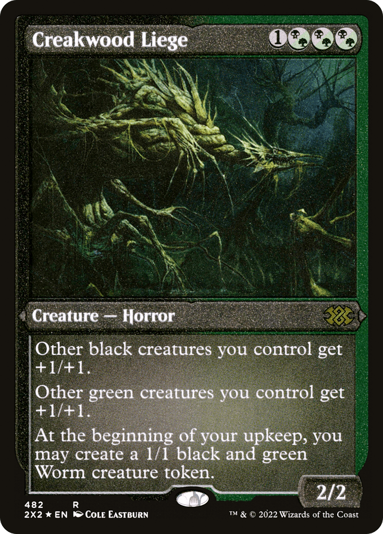 Creakwood Liege (Foil Etched) |  Foil (482) [Double Masters 2022]