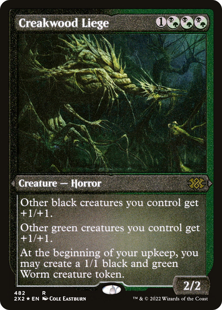 Creakwood Liege (2X2-482) - Double Masters 2022 Etched Foil