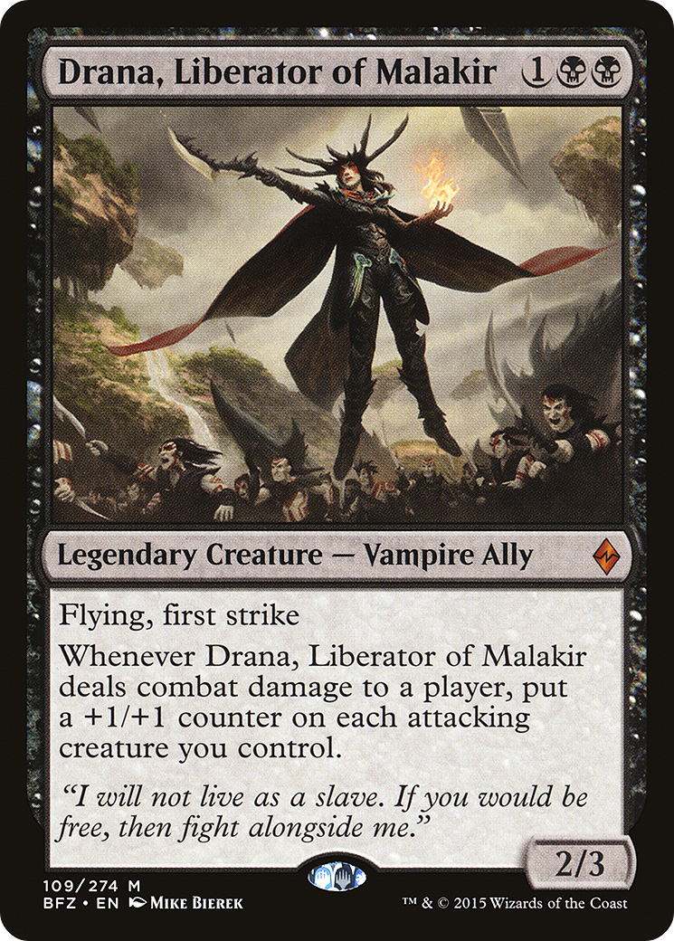 Drana, Liberator of Malakir [Battle for Zendikar] Foil