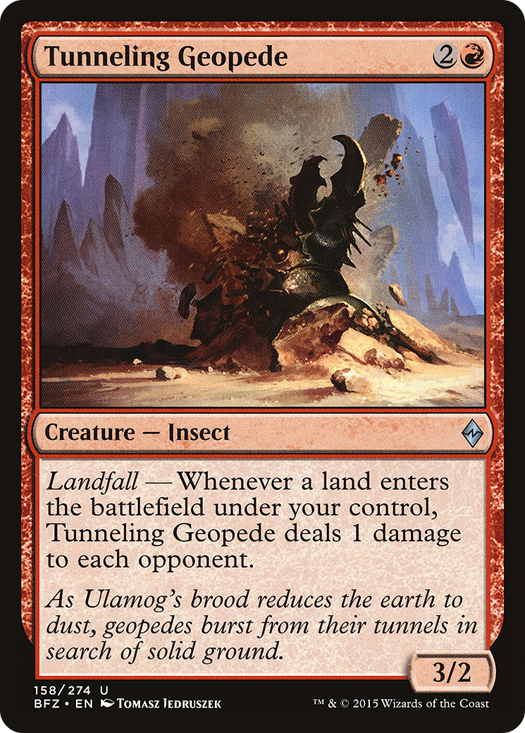 Tunneling Geopede [Battle for Zendikar] Foil