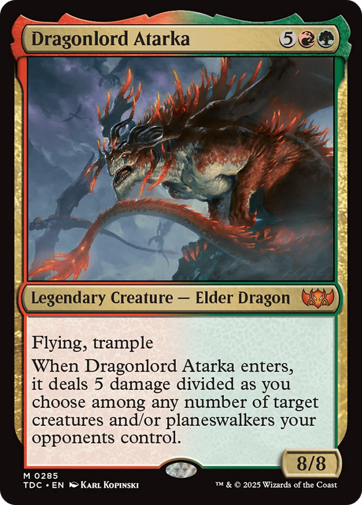 Dragonlord Atarka (285) [Commander: Tarkir: Dragonstorm]