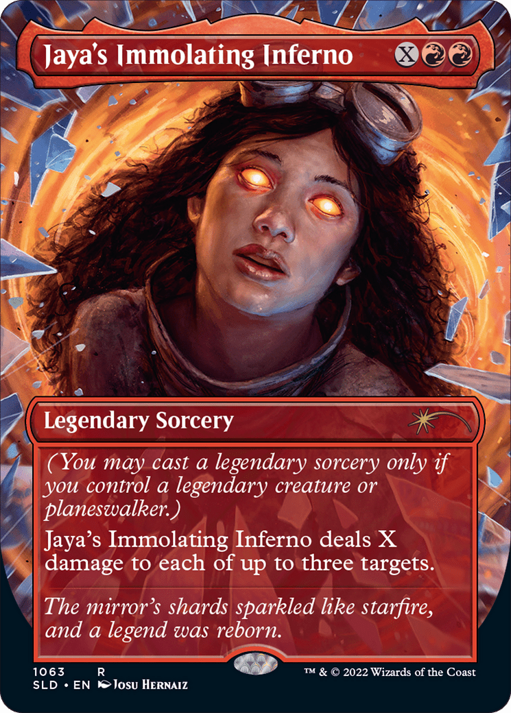Jaya's Immolating Inferno (Borderless) [Secret Lair Drop Series] Foil