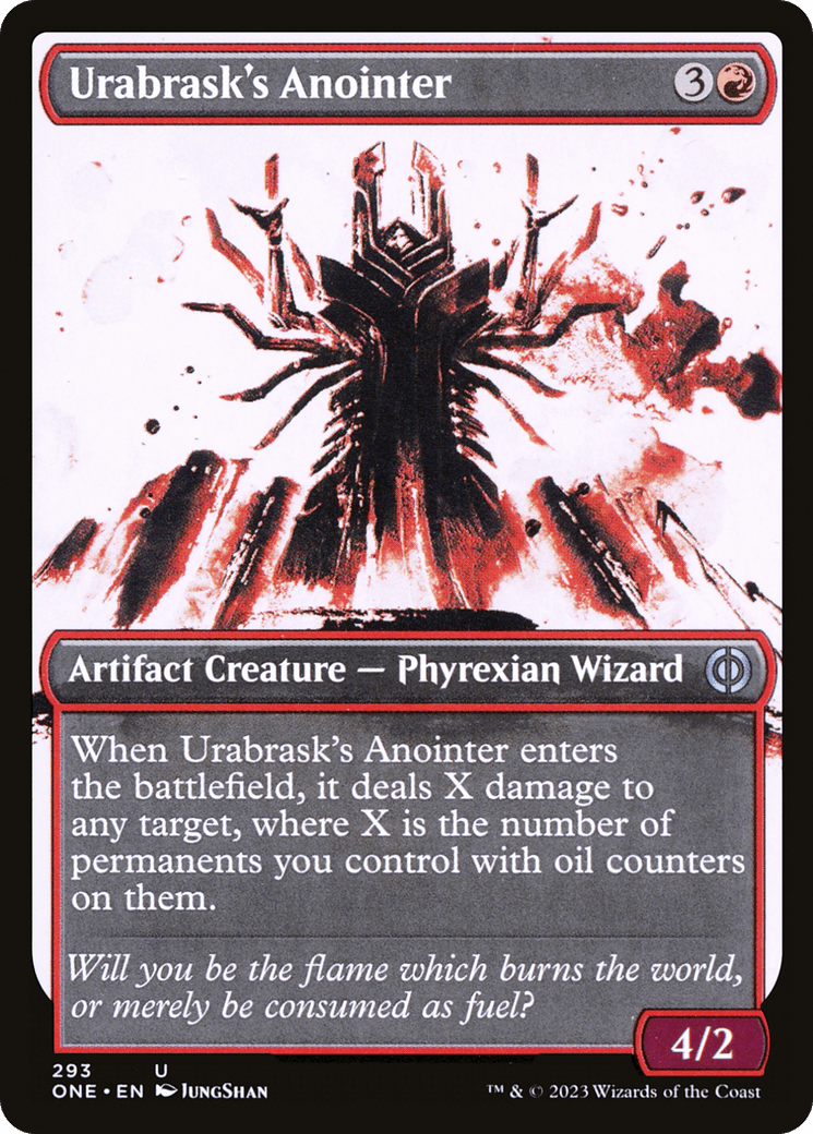 Urabrask's Anointer (Showcase Ichor) [Phyrexia: All Will Be One] Foil