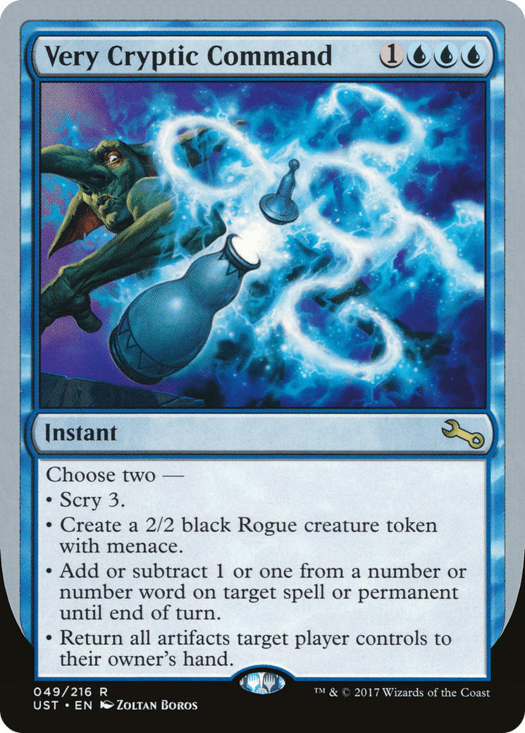 Very Cryptic Command (Scry) [Unstable] Foil