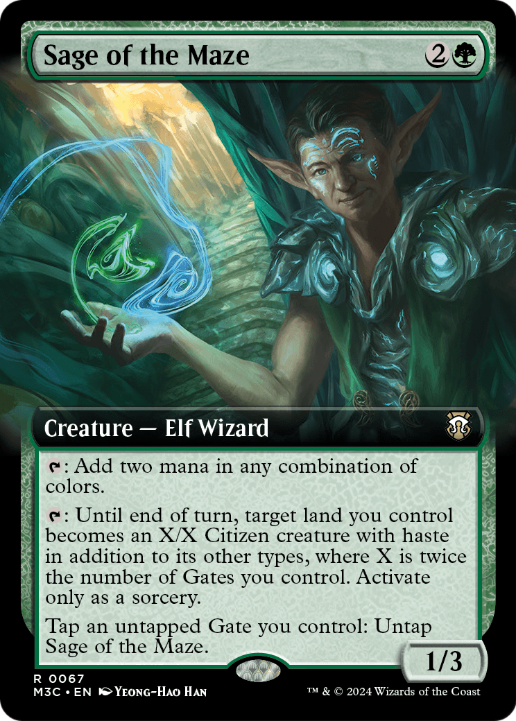 Sage of the Maze (Extended Art) [Modern Horizons 3 Commander] Foil