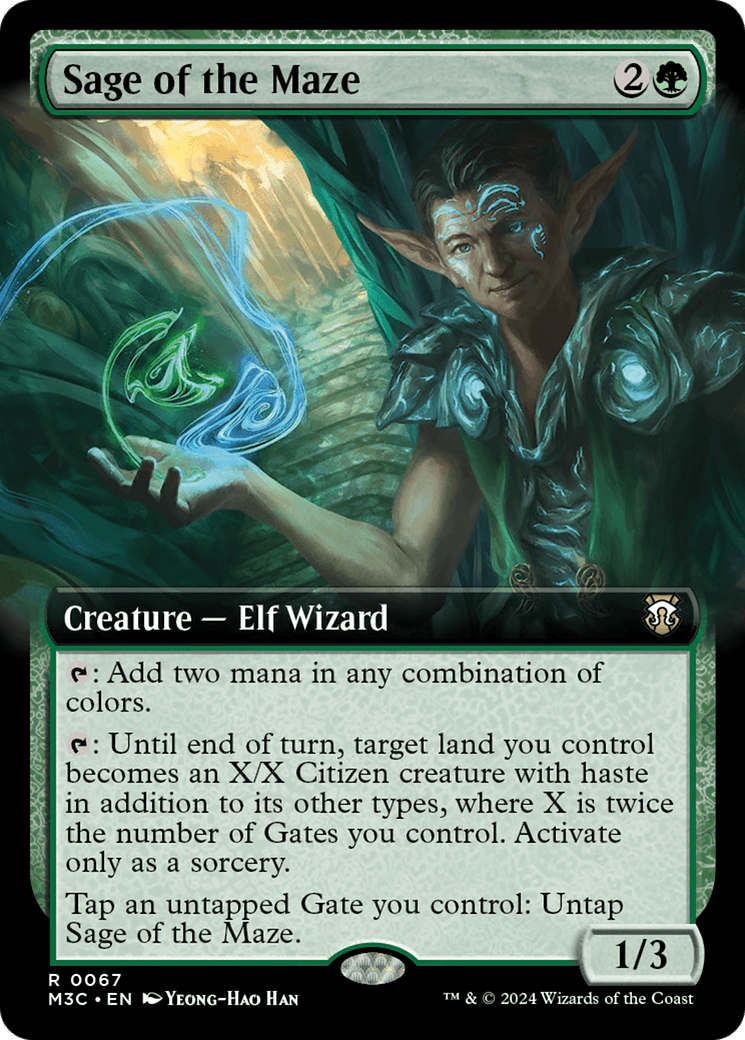Sage of the Maze (Extended Art) [Modern Horizons 3 Commander] Foil