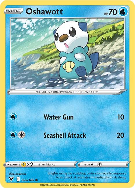 Oshawott 033/185 (SWSH04: Vivid Voltage) 