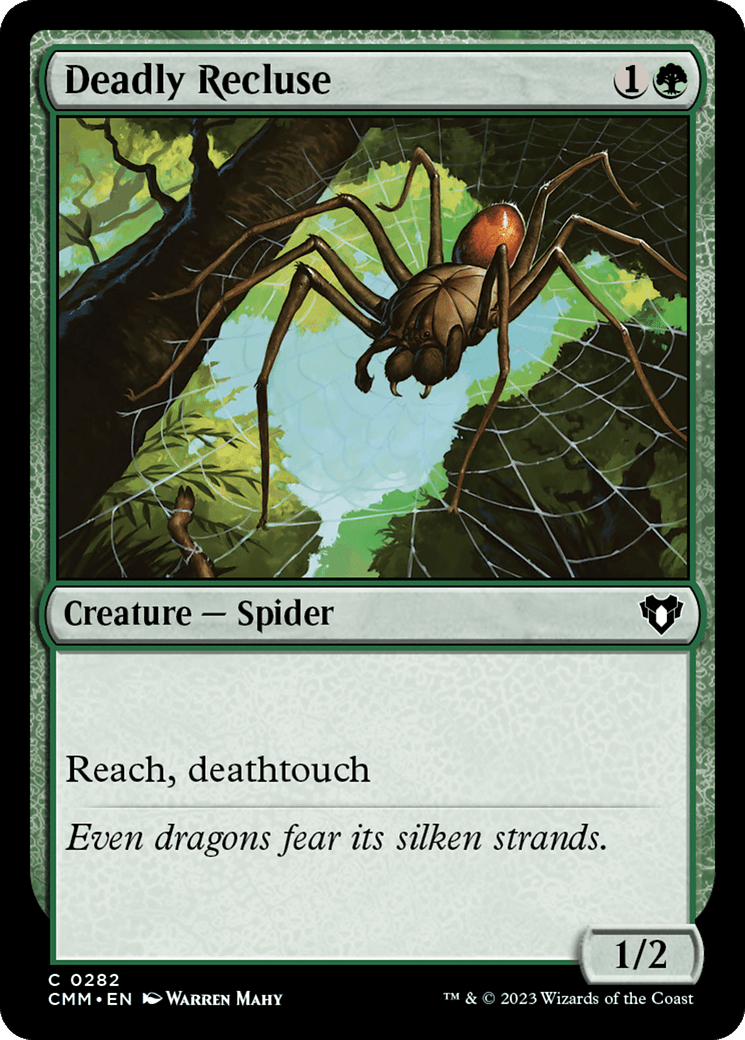 Deadly Recluse [Commander Masters] Foil