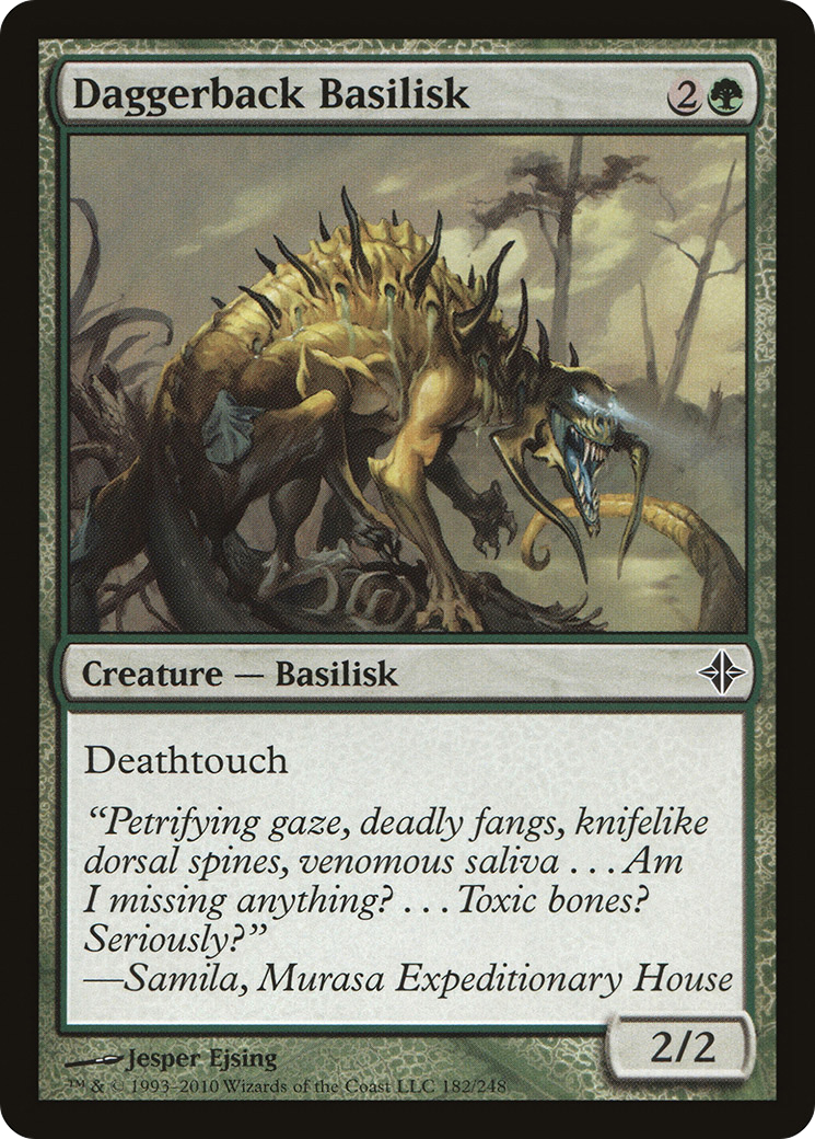 Daggerback Basilisk [Rise of the Eldrazi] Foil