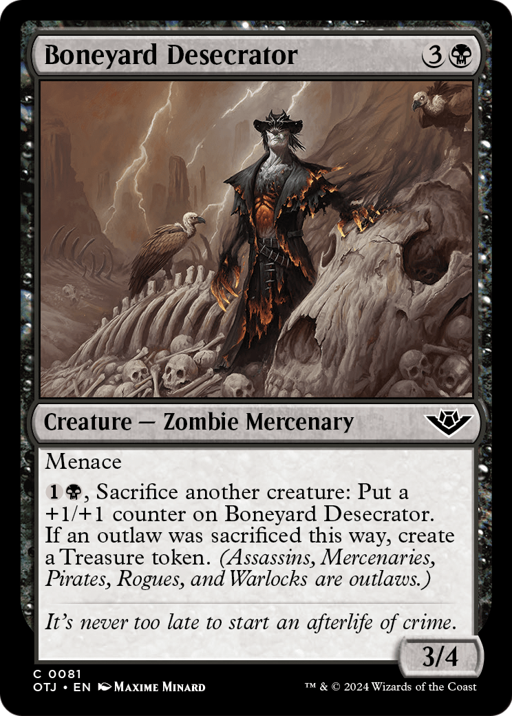 Boneyard Desecrator [Outlaws of Thunder Junction] Foil