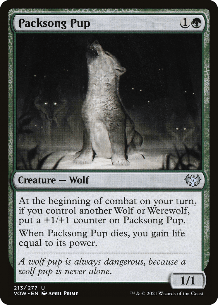 Packsong Pup [Innistrad: Crimson Vow] Foil