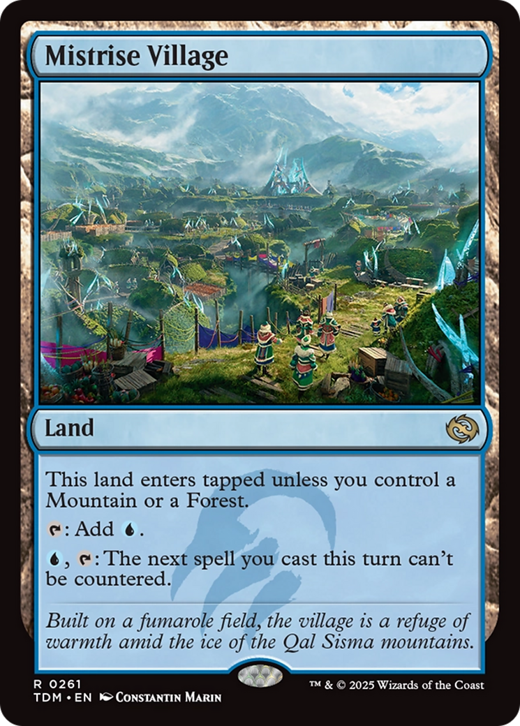 Mistrise Village (261) [Tarkir: Dragonstorm]  Foil