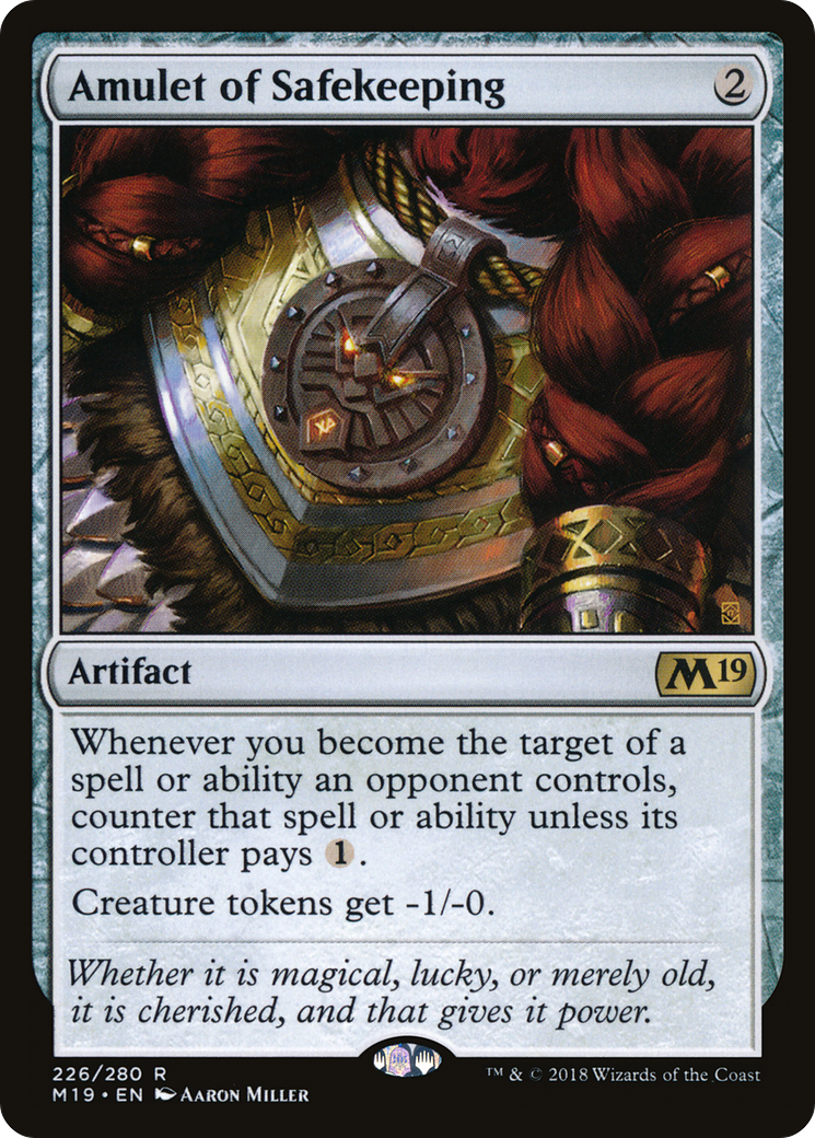 Amulet of Safekeeping [Core Set 2019] Foil