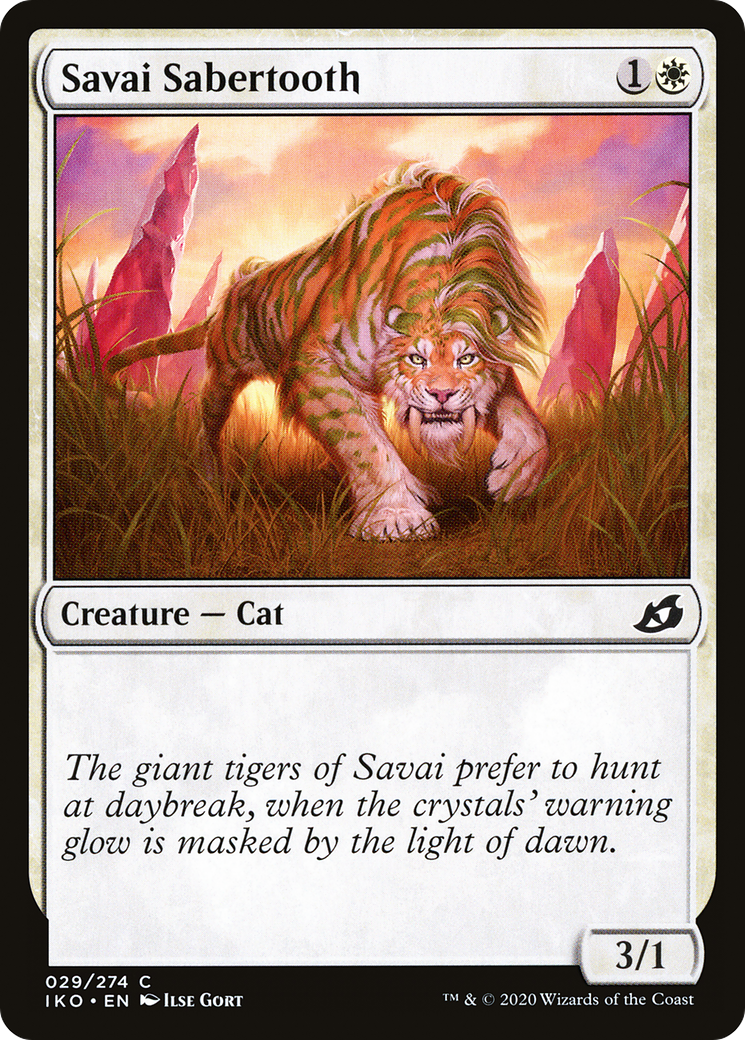 Savai Sabertooth [Ikoria: Lair of Behemoths] Foil
